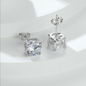 18k Gold Plated Zircon Decor Earrings